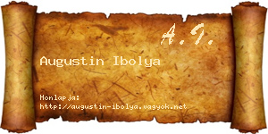 Augustin Ibolya névjegykártya